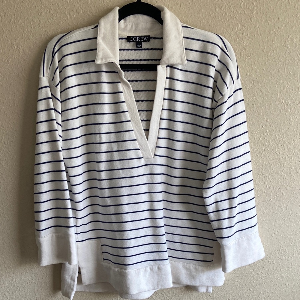 J. Crew collared sweatshirt